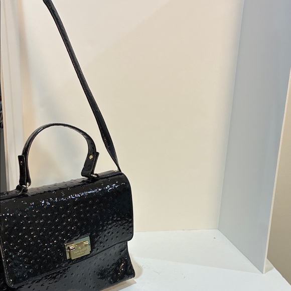 Kate Spade Shiny Black Satchel